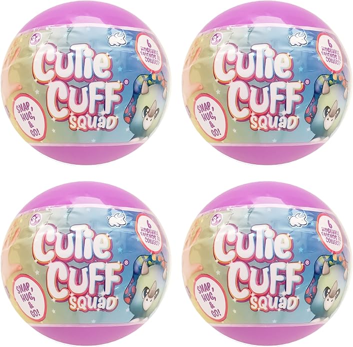 Bulls i Toy Cutie Cuff Squad Slap Bands - Lot of 4 Blind Capsules