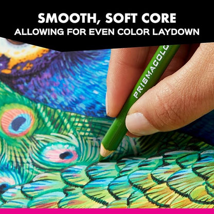 Prismacolor Premier Colored Pencils, Soft Core, Assorted Colors, 132 Count - Durable, Vibrant, Ultra-Smooth, Adult Coloring, Drawing, Sketching, Arts & Crafts