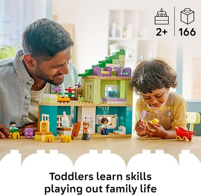 LEGO DUPLO Town 3 in 1 Modern Family House with Figures Building Toy - Learning Play Set for Toddler Boys & Girls, Ages 2+ - Fine Motor Skills Toys for Preschool - Gift for Birthdays - 10470