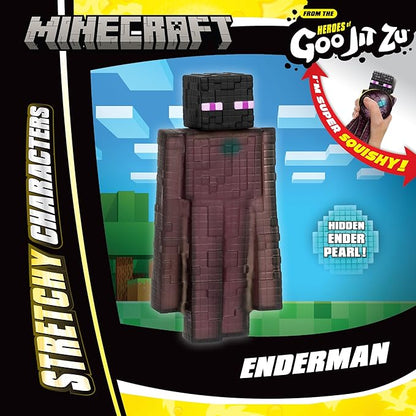 Heroes of Goo Jit Zu Minecraft Stretchy Characters, Collect Enderman with Ender Pearl, Unique Goo Fillings with Hidden Pieces Inside, Stretch Them Up to 3 Times Their Size
