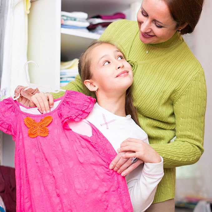 Mr. Pen- Kids Plastic Hangers, 20 Pack, White Baby Hanger, Childrens Hangers for Clothes, Baby Hangers for Closet, Kids Hangers, Baby Clothes Hangers, Toddler Hangers, Kid Hangers, Hangers for Kids