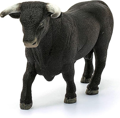 Schleich Farm World, Animal Toys for Boys and Girls 3 and Above, Black Bull Cow Toy Figurine, Ages 3+, Multicolor, 3.5 Inch