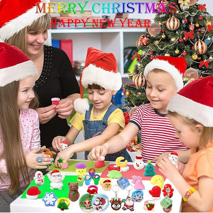117 Pcs Christmas Party Favors for Kids, Pop Fidget it Toys, Goodie Bag Stuffers, Treasure Box Toys, Classroom Prizes, Goody Bags, Christmas Stocking Stuffers for Kids