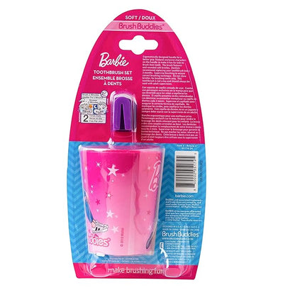 Licensed Branded B4RBIE 3 Pieces Toothbrush Set for Girls
