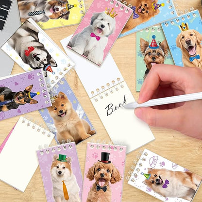 114PCS Dog Paw Party Favors Set, Puppy Party Favors for Kids, 54 Dog Stickers,12 Goodie Bags,12 Button Badges,12 Keychains,12mini Notepads,12 Slap Bracelet for Paw Print Birthday Party Supplies