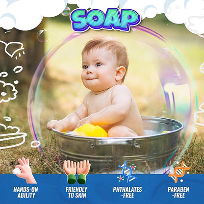Soap Making Kit for Kids - Crafts Activity Science Toys Kits, Science STEM DIY Educational Art Crafts Gift Set for Boys and Girls - Make Your Own Soap Kits Craft Toys for Kids Ages 6-12