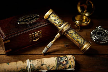 Handmade Kaleidoscope Educational Vintage Collection | Birthday | Any Occasion Gift for Kids and Adults (with Handle, One)