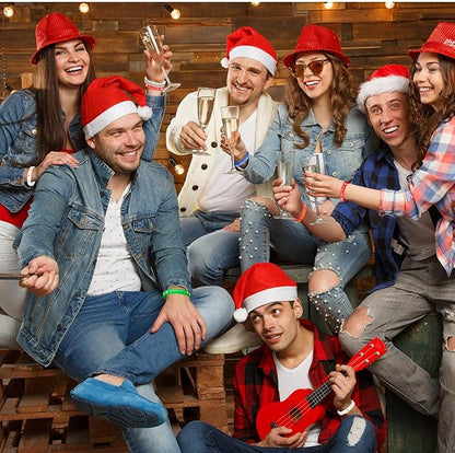 NEBURORA 48pcs Christmas Wristband Silicone Bracelets for Kids 8 Style Xmas Pattern Rubber Wristband Wrist Band Bulk for Merry Christmas Classroom Gifts Theme Party Decor Supplies Favor