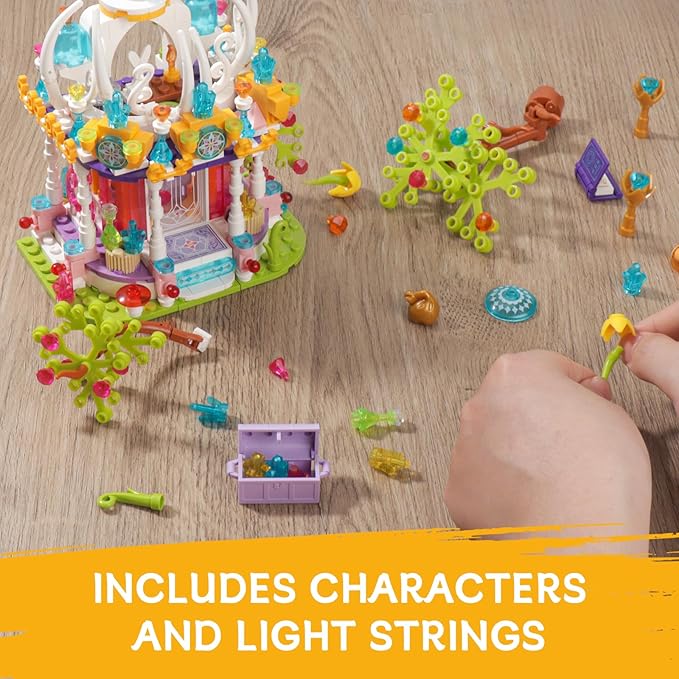 Girls Princess Castle Building Set with LED Light,Friends Construction Educational Xmas Gift Toy for Kids Age 6-12 and Up 414 PCS