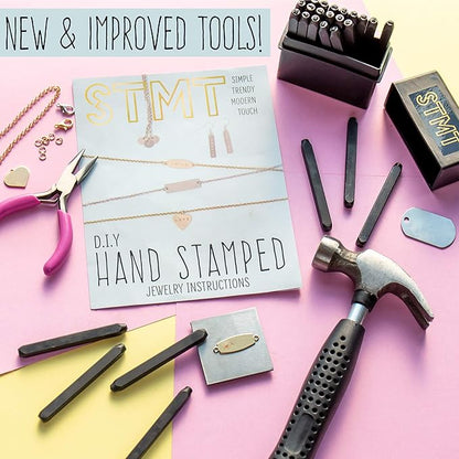 STMT D.I.Y. Hand Stamped , DIY Personalized Stamp Jewelry, Great Teenage Birthday Gift, Unique Handmade Jewelry & Name Plates, Bead Kits for Kids, Teens & Adults Ages 14+