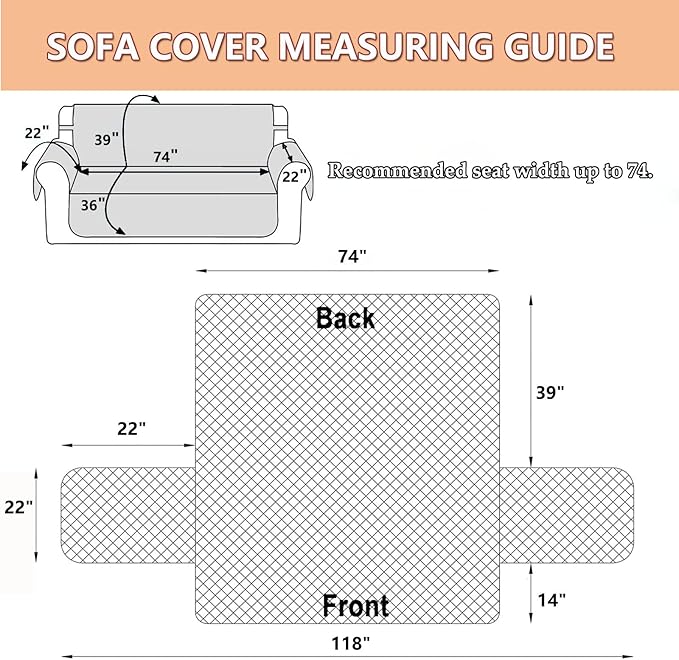 EVENHUG Sofa Cover for 3 Cushion Couch Patchwork Floral Sofa Slipcover Washable 3 seat Couch Cover Furniture Protector Cover with Elastic Straps for Pets Kids Dog Cat (Sofa,Pink&Purple)