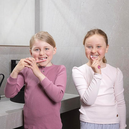 Jordan* Step 2 Kids Toothbrush, 3-5 Years, Soft Bristles, BPA Free (4 Pack) Blue & Green