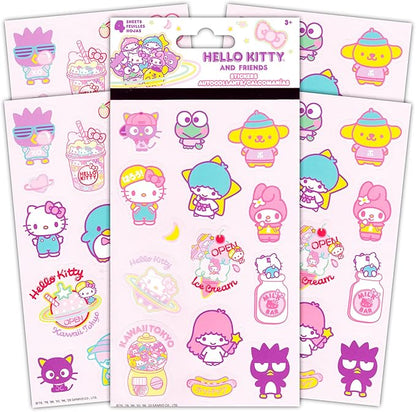 Hello Kitty Coloring Book Set - Bundle of 2 Hello Kitty Activity Books, Stickers, and Door Hanger | Hello Kitty Drawing Kit for Kids