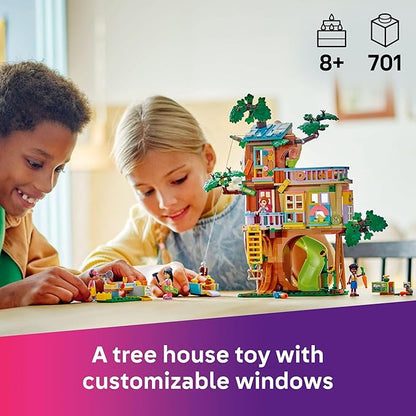 LEGO Friends Friendship Tree House Hangout - Building Toy Playset for Kids, Girls and Boys, Ages 8+ - Pretend Play Gift Idea for Birthdays - with 4 Minidolls and 2 Animal Figures - 42652