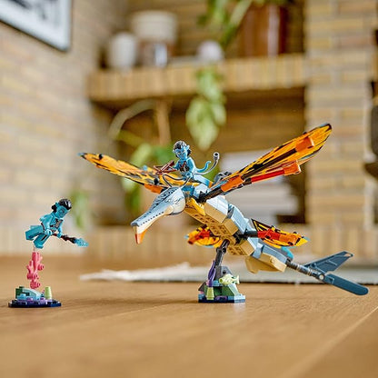 LEGO Avatar: The Way of Water Skimwing Adventure 75576 Collectible Set with Toy Animal for Boys & Girls, Pandora Coral Reef Scene, Jake Sully and Tonowari Minifigures