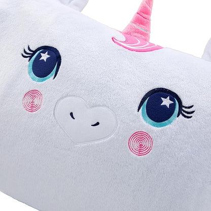 Saint Eve Kids Pillow Pals - Cute & Super Soft Animal Friends Decorative Fluffy Pillow Covers for Girls and Boys & Toddlers Beds, Playroom and Nap Time, Sensory Toys for Kids, Pinky the Unicorn