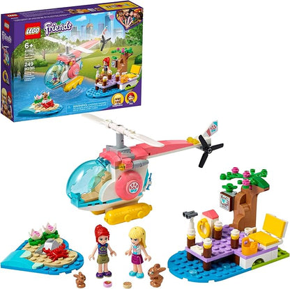 LEGO Friends Vet Clinic Rescue Helicopter 41692 Building Kit; Makes Great Birthday for Kids, New 2021 (249 Pieces)