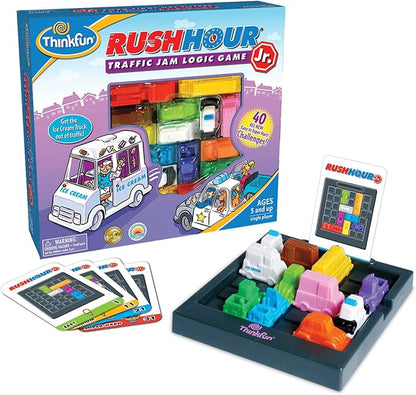 ThinkFun Rush Hour Junior - Classic Traffic Jam Logic Game | STEM Toy for Kids | Engaging Puzzles for Ages 5 and Up | Junior Edition of The International