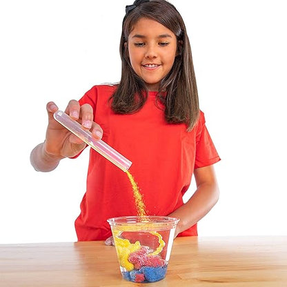 Steve Spangler Science Magic Sand, 227g, Blue – Colored Play Sand That Never Gets Wet, Exciting STEM Activity, Learn and Teach About Water Molecules for Home and Classroom Use