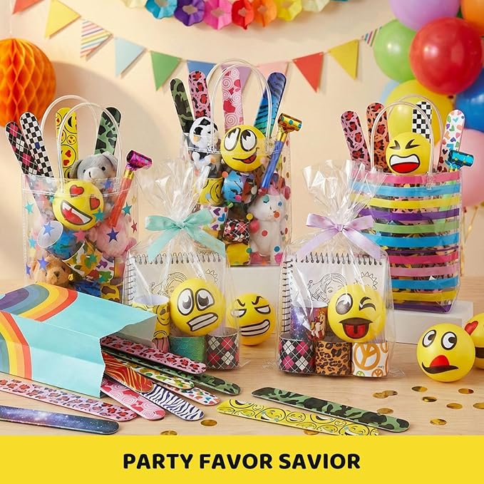 LovesTown Slap Bracelets for Kids Easter Egg Fillers, 48 PCS Snap Bracelets Bulk Party Favors Easter Basket Stuffers Goodie Bag Stuffers Exchanging Gifts Classroom Prizes