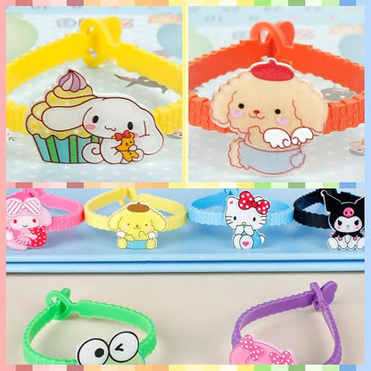 15pcs Cartoon Character Bracelets Wristband Bracelets for Birthday Party Supplies Favors Prize Rewards (dog)