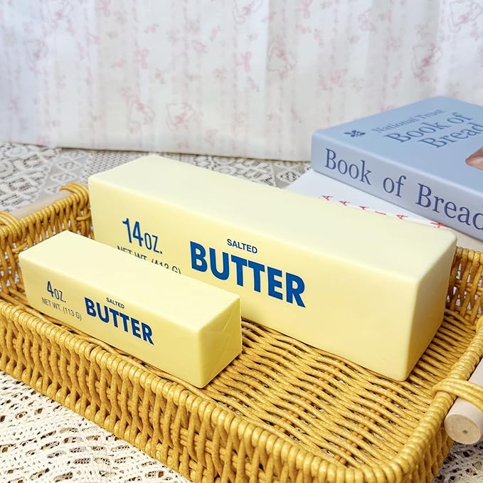9.5 Inch Butter Squishy,Large Slow Rising Squishy，Sticky Butter Sticks Squeeze Toy,Valentine's Day Gift,Party Favor Gift