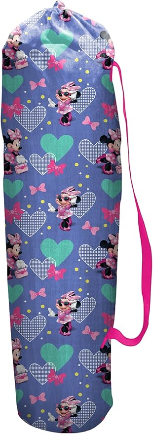JAKKS Pacific Minnie Camp Chair for Kids, Portable Camping Fold N Go Chair with Carry Bag, Minnie - Bows