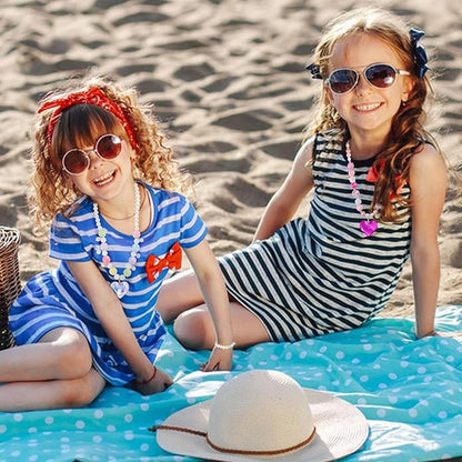 PinkSheep Toddler Jewelry Kids Jewelry Kids Necklace Choker and Bracelet 3 Pack 9pcs, Little Girls Jewelry In Box, Flower Girl Gift Kids Girls Accessories