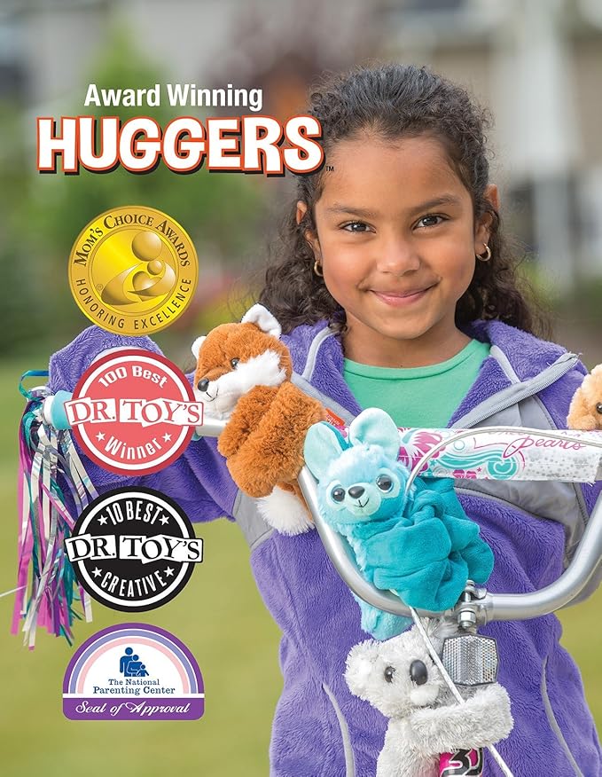 Wild Republic Huggers Hugger Plush Stuffed Animal Toy, Gifts for Kids, Dolphin, 8"