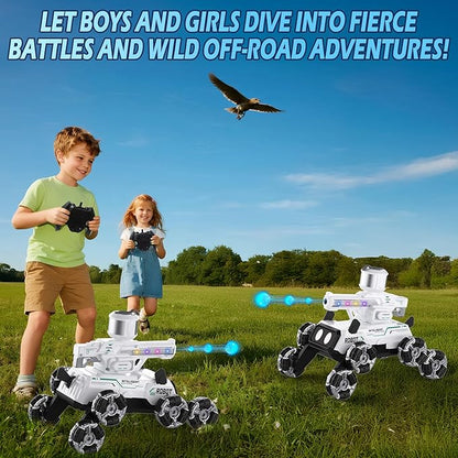 Godboat Robot Dog - Smart Toys for Kids with Music & LED Eyes, 2.4GHZ RC Car, 8-Wheel Stunt, 9+ Lifelike Actions and Water-Shooting, Age 3 4 5 6 7 8 Year Old Boys Girls Christmas & Birthday Gifts 2026