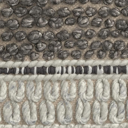 SIMPLIHOME Grady 18 Inch Wide Contemporary Square Pouf in Earth Tone Brown Handloom Woven, for The Living Room, Bedroom and Kids Room