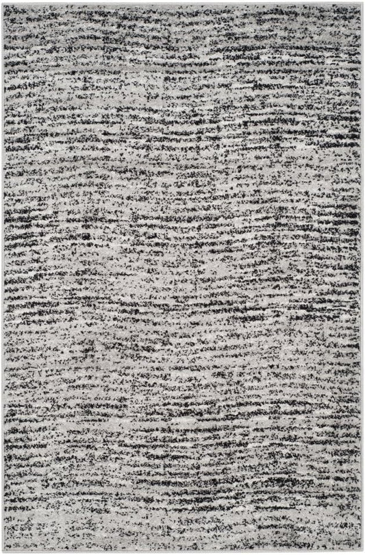 SAFAVIEH Adirondack Collection Accent Rug - 3' x 5', Ivory & Silver, Modern Abstract Design, Non-Shedding & Easy Care, Ideal for High Traffic Areas in Entryway, Living Room, Bedroom (ADR117B)