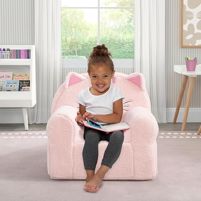 Delta Children Deluxe Cozee Chair, Pink Cat