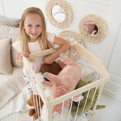 Wooden Stuffed Animal Storage for Kids – Large Toy Storage Organizer & Holder for Your Kids Playroom or Nursery – Easy to Assemble Stuffed Animal Zoo that Keeps Plush Friends Ready for Snuggles