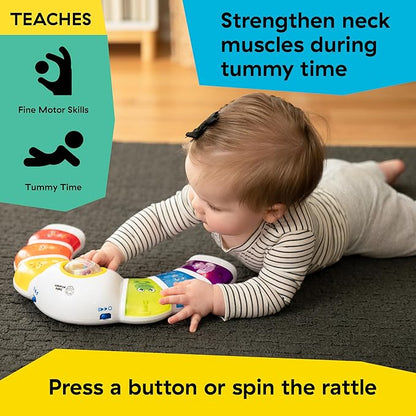 Baby Einstein Glow & Discover Light Bar Musical Toy, Activity Station, Sitting Up and Tummy Time Toy, Color and Animal Learning Toy, Infant Ages 3 Months+