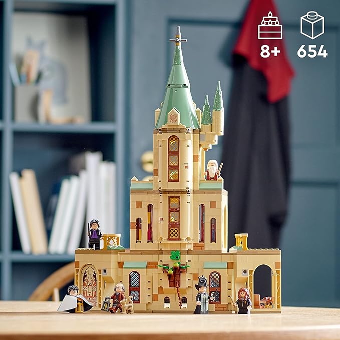 LEGO Harry Potter Hogwarts: Dumbledore’s Office 76402 Castle Toy, Set with Sorting Hat, Sword of Gryffindor and 6 Minifigures, for Kids Aged 8 Plus