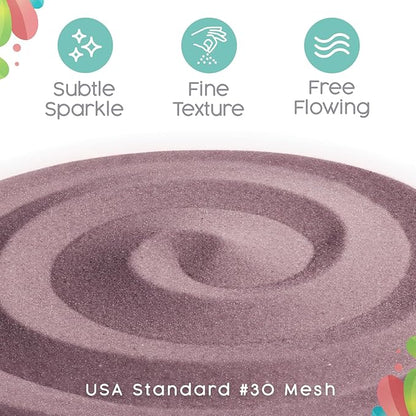 Sandsational Sparkle Quartz Unity Sand, 1 LB (16 oz), Colored Sand for Weddings, Vase Filler, Home Décor, Craft Sand, Aquarium Sand, and More