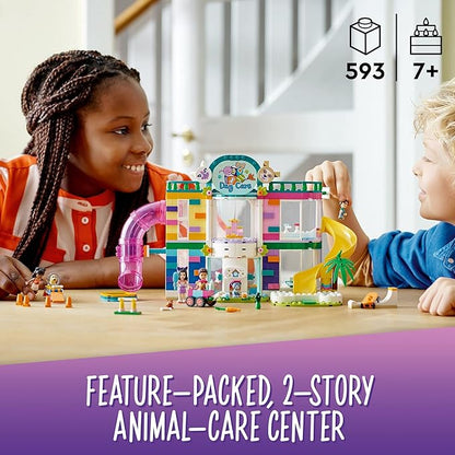LEGO Friends Pet Day-Care Center 41718 Building Toy Set for Kids, Girls, and Boys Ages 7+ (593 Pieces)