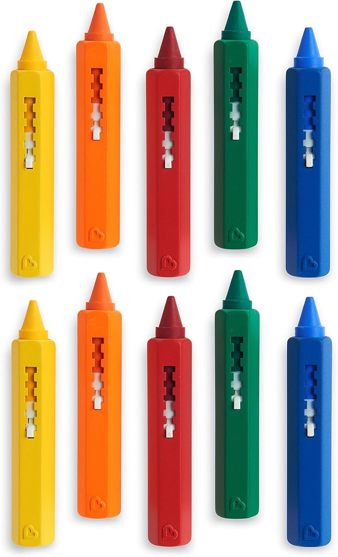 Munchkin® Draw™ Bath Crayons Toddler Bath Toy, 5 count (Pack of 2)