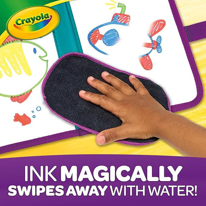 Crayola Color & Erase Drawing Board for Kids, Travel Coloring Kit, Drawing Toy, Toddler Coloring Set, Gift for Kids, 3+