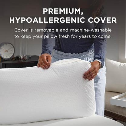 Tempur-Pedic Memory Foam Symphony Pillow Luxury Soft Feel, Standard, White
