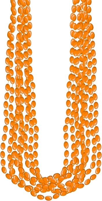 Silver Metallic Bead Necklaces, Party Accessory, 48 Ct.
