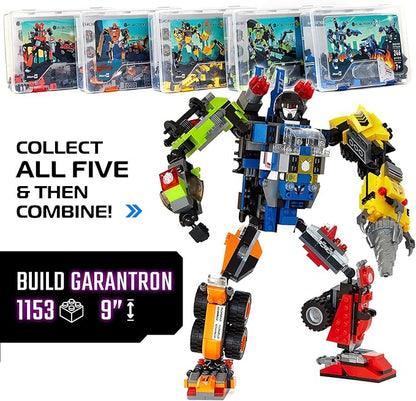 JITTERYGIT Robot Building Toy Gift for Boys, Perfect STEM Gift for Builders Ages 6, 7, 8, 9, and 10 Year Olds, Yellow Zakarpian (238 Pcs) Robotryx