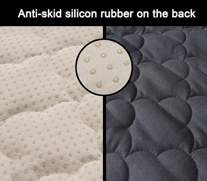 CHHKON Waterproof Nonslip Recliner Cover Stay in Place, Dog Couch Chair Cover Furniture Protector, Ideal Loveseat Slipcovers for Pets and Kids (Dark Grey, 23'')