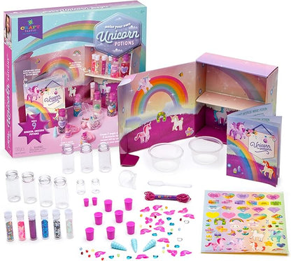 Craft-tastic – DIY Unicorn Potions Craft Kit – Includes Book with Magical Recipes, Enchanted Ingredients, Cabinet & More – Arts & Crafts for Kids – Fun, Creative & Unique Gift