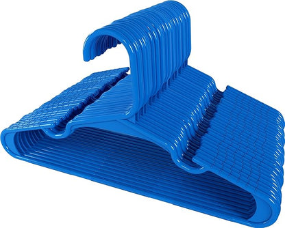 Utopia Home 60 Pack Kids Hangers - 11.5 Inch Plastic Baby Hangers for Closet - Childrens Hanger for Clothes & Infant Hanger for Closet - (Blue)