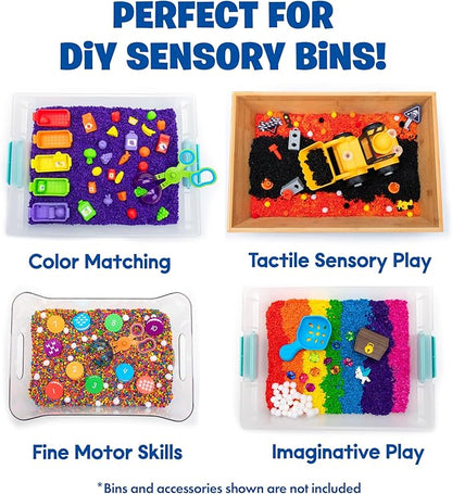 Educational Insights Playfoam Pluffle for Sensory Bins with 8 Colors, Set of 8, Ages 3+
