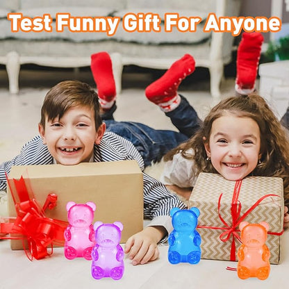 Stress Bear Taba Squishy Balls, Bear Toy Taba Squishy Toys for Kids Stress Relief Squeeze Balls for Valentines Day Gifts Birthday Gifts Party Favors- Orange