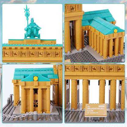 Oichy Brandenburg Gate Building Blocks Set, 1551PCS Creative Toy Building Sets World Famous Architecture Model Kits Best Gift for Adults and Kids