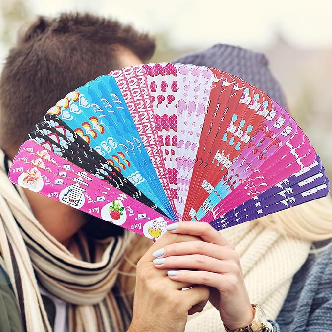 36 Pcs Valentines Day Slap Bracelets for Kids, Valentines Day Bulk Wristbands Toys for Valentines Favors Supplies, Birthday Giveaways, Classroom Prizes Exchanging Gifts